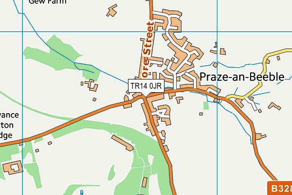 TR14 0JR map - OS VectorMap District (Ordnance Survey) TR14 0JR map - OS VectorMap District (Ordnance Survey)