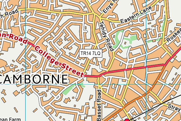 TR14 7LQ map - OS VectorMap District (Ordnance Survey) TR14 7LQ map - OS VectorMap District (Ordnance Survey)