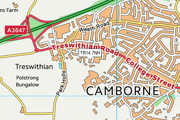 TR14 7NH map - OS VectorMap District (Ordnance Survey) TR14 7NH map - OS VectorMap District (Ordnance Survey)
