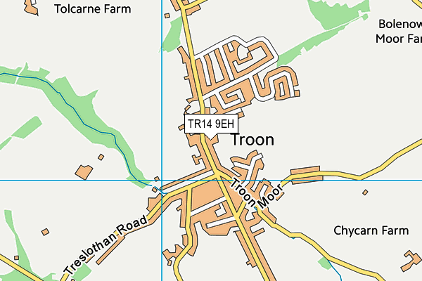 TR14 9EH map - OS VectorMap District (Ordnance Survey) TR14 9EH map - OS VectorMap District (Ordnance Survey)