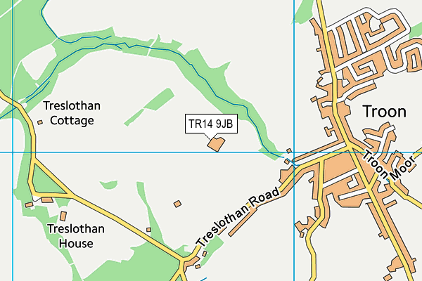 TR14 9JB map - OS VectorMap District (Ordnance Survey) TR14 9JB map - OS VectorMap District (Ordnance Survey)