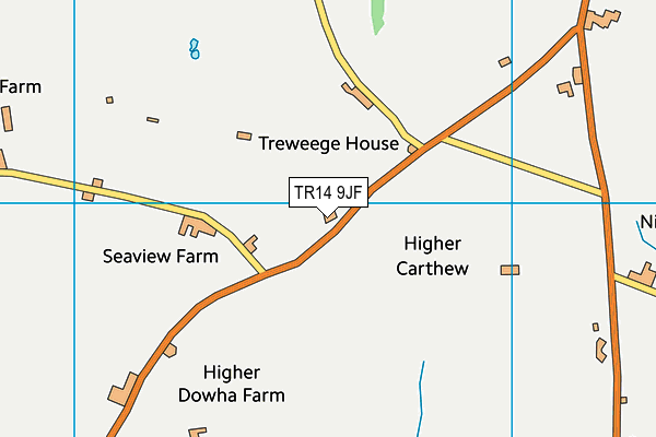 TR14 9JF map - OS VectorMap District (Ordnance Survey) TR14 9JF map - OS VectorMap District (Ordnance Survey)
