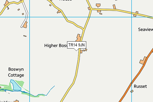 TR14 9JN map - OS VectorMap District (Ordnance Survey) TR14 9JN map - OS VectorMap District (Ordnance Survey)