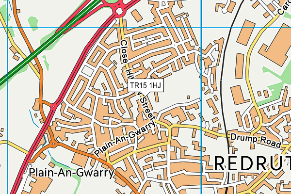 TR15 1HJ map - OS VectorMap District (Ordnance Survey) TR15 1HJ map - OS VectorMap District (Ordnance Survey)