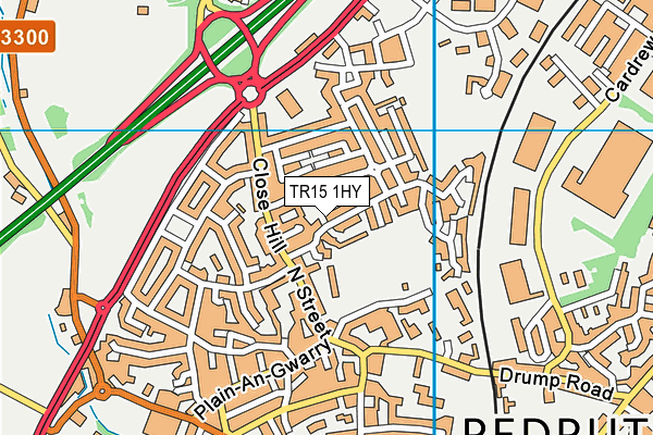 TR15 1HY map - OS VectorMap District (Ordnance Survey) TR15 1HY map - OS VectorMap District (Ordnance Survey)