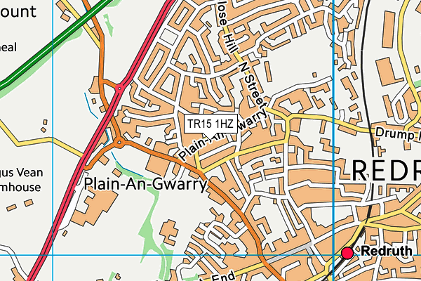 TR15 1HZ map - OS VectorMap District (Ordnance Survey) TR15 1HZ map - OS VectorMap District (Ordnance Survey)