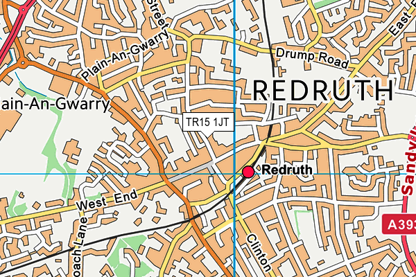 TR15 1JT map - OS VectorMap District (Ordnance Survey) TR15 1JT map - OS VectorMap District (Ordnance Survey)
