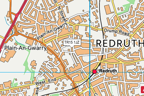 TR15 1JZ map - OS VectorMap District (Ordnance Survey) TR15 1JZ map - OS VectorMap District (Ordnance Survey)