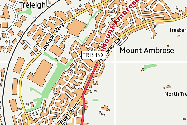 TR15 1NX map - OS VectorMap District (Ordnance Survey)