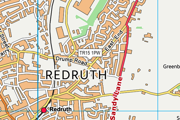 TR15 1PW map - OS VectorMap District (Ordnance Survey)