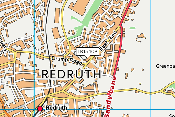 TR15 1QP map - OS VectorMap District (Ordnance Survey) TR15 1QP map - OS VectorMap District (Ordnance Survey)