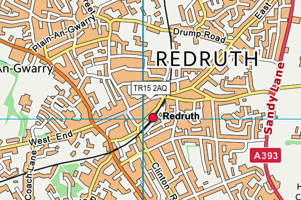 TR15 2AQ map - OS VectorMap District (Ordnance Survey) TR15 2AQ map - OS VectorMap District (Ordnance Survey)