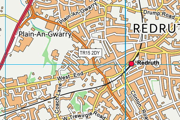 TR15 2DY map - OS VectorMap District (Ordnance Survey)