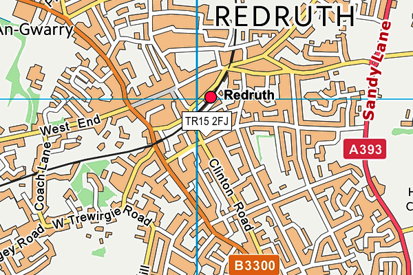 TR15 2FJ map - OS VectorMap District (Ordnance Survey) TR15 2FJ map - OS VectorMap District (Ordnance Survey)
