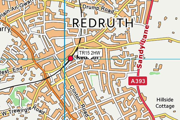 TR15 2HW map - OS VectorMap District (Ordnance Survey) TR15 2HW map - OS VectorMap District (Ordnance Survey)