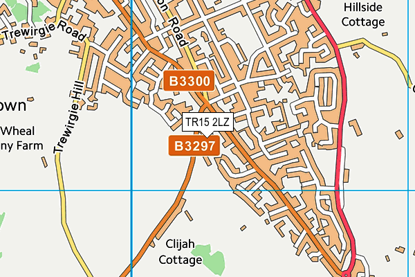 TR15 2LZ map - OS VectorMap District (Ordnance Survey) TR15 2LZ map - OS VectorMap District (Ordnance Survey)