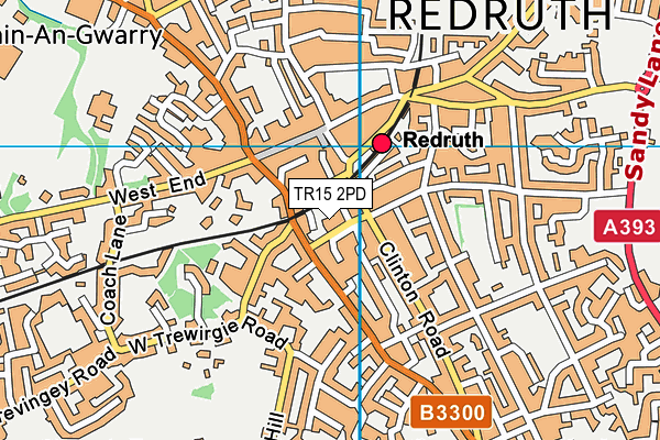 TR15 2PD map - OS VectorMap District (Ordnance Survey) TR15 2PD map - OS VectorMap District (Ordnance Survey)