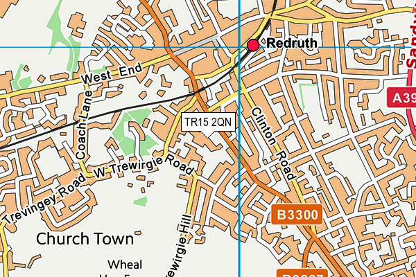TR15 2QN map - OS VectorMap District (Ordnance Survey) TR15 2QN map - OS VectorMap District (Ordnance Survey)