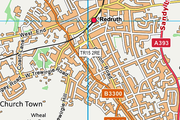 TR15 2RE map - OS VectorMap District (Ordnance Survey) TR15 2RE map - OS VectorMap District (Ordnance Survey)