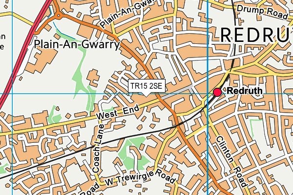 TR15 2SE map - OS VectorMap District (Ordnance Survey) TR15 2SE map - OS VectorMap District (Ordnance Survey)