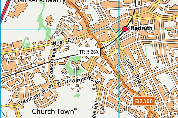 TR15 2SX map - OS VectorMap District (Ordnance Survey) TR15 2SX map - OS VectorMap District (Ordnance Survey)