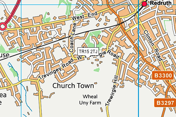 TR15 2TJ map - OS VectorMap District (Ordnance Survey) TR15 2TJ map - OS VectorMap District (Ordnance Survey)