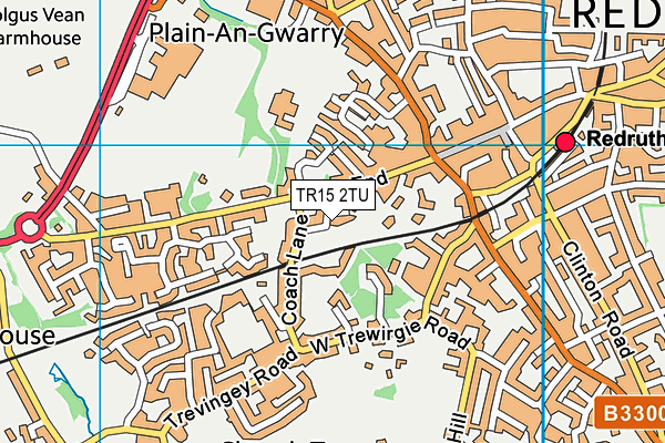 TR15 2TU map - OS VectorMap District (Ordnance Survey) TR15 2TU map - OS VectorMap District (Ordnance Survey)