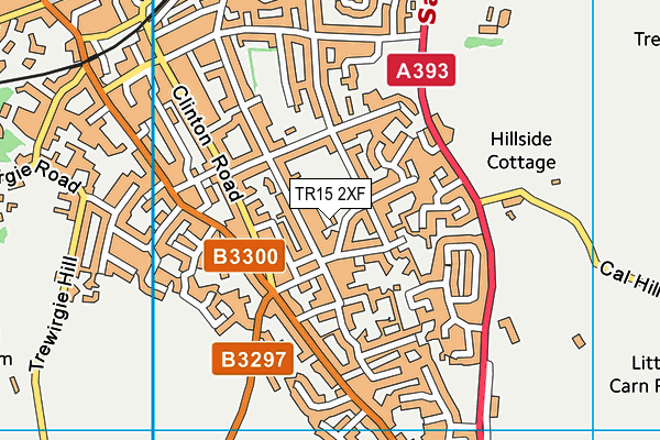 TR15 2XF map - OS VectorMap District (Ordnance Survey) TR15 2XF map - OS VectorMap District (Ordnance Survey)