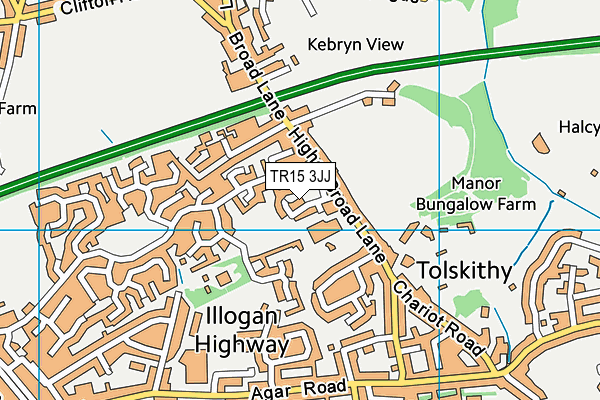 TR15 3JJ map - OS VectorMap District (Ordnance Survey) TR15 3JJ map - OS VectorMap District (Ordnance Survey)