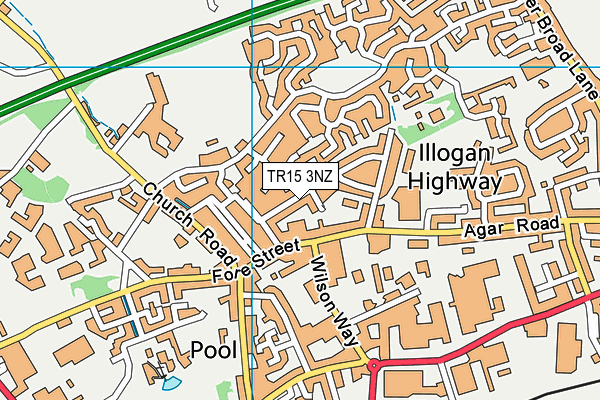 TR15 3NZ map - OS VectorMap District (Ordnance Survey) TR15 3NZ map - OS VectorMap District (Ordnance Survey)