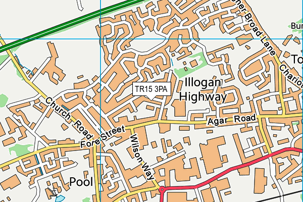 TR15 3PA map - OS VectorMap District (Ordnance Survey) TR15 3PA map - OS VectorMap District (Ordnance Survey)