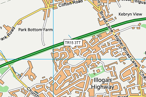 TR15 3TT map - OS VectorMap District (Ordnance Survey) TR15 3TT map - OS VectorMap District (Ordnance Survey)