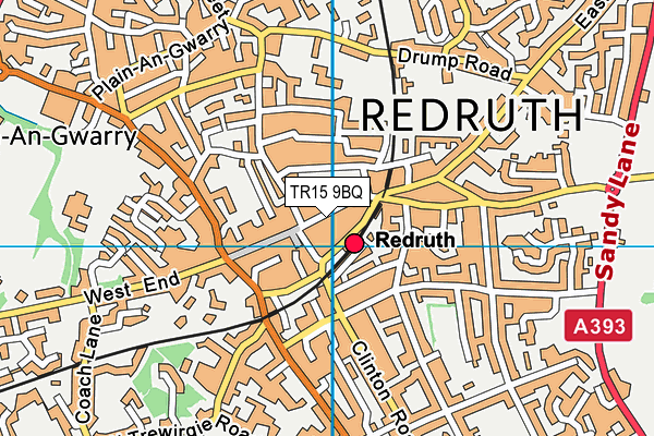 TR15 9BQ map - OS VectorMap District (Ordnance Survey) TR15 9BQ map - OS VectorMap District (Ordnance Survey)