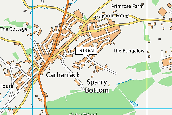 TR16 5AL map - OS VectorMap District (Ordnance Survey) TR16 5AL map - OS VectorMap District (Ordnance Survey)