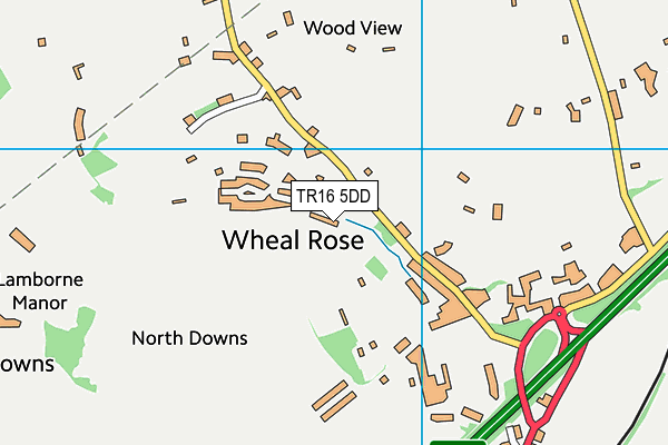 TR16 5DD map - OS VectorMap District (Ordnance Survey) TR16 5DD map - OS VectorMap District (Ordnance Survey)