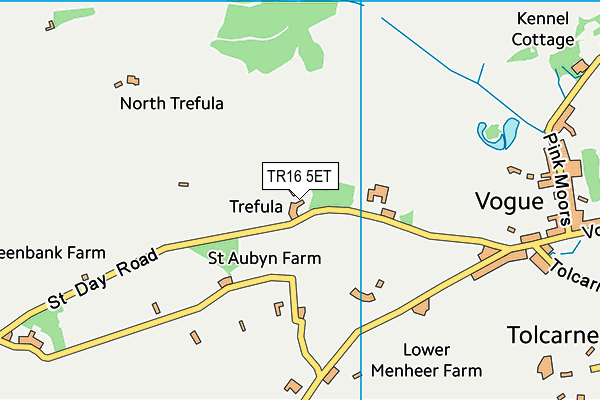 TR16 5ET map - OS VectorMap District (Ordnance Survey) TR16 5ET map - OS VectorMap District (Ordnance Survey)