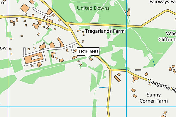TR16 5HU map - OS VectorMap District (Ordnance Survey) TR16 5HU map - OS VectorMap District (Ordnance Survey)