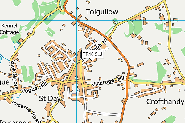 TR16 5LJ map - OS VectorMap District (Ordnance Survey) TR16 5LJ map - OS VectorMap District (Ordnance Survey)