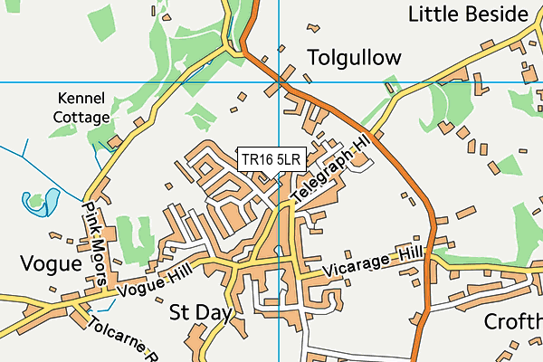 TR16 5LR map - OS VectorMap District (Ordnance Survey) TR16 5LR map - OS VectorMap District (Ordnance Survey)