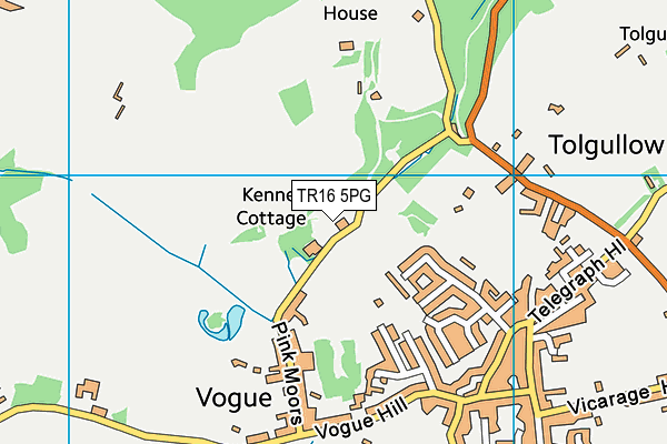 TR16 5PG map - OS VectorMap District (Ordnance Survey) TR16 5PG map - OS VectorMap District (Ordnance Survey)