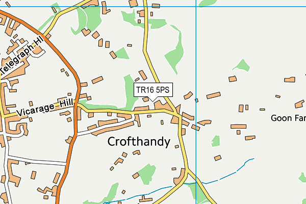 TR16 5PS map - OS VectorMap District (Ordnance Survey) TR16 5PS map - OS VectorMap District (Ordnance Survey)