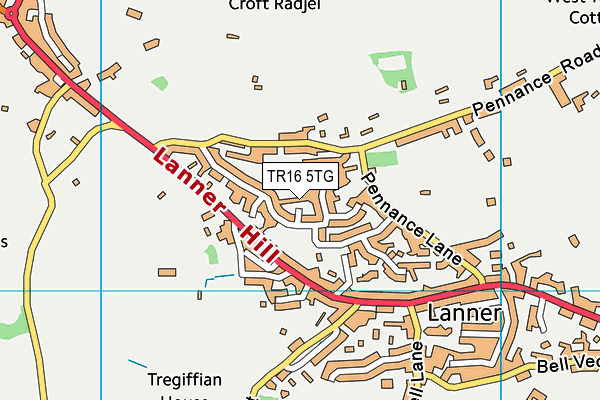 TR16 5TG map - OS VectorMap District (Ordnance Survey) TR16 5TG map - OS VectorMap District (Ordnance Survey)