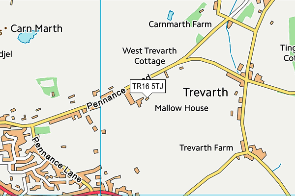 TR16 5TJ map - OS VectorMap District (Ordnance Survey) TR16 5TJ map - OS VectorMap District (Ordnance Survey)