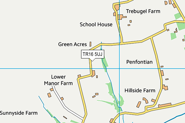 TR16 5UJ map - OS VectorMap District (Ordnance Survey) TR16 5UJ map - OS VectorMap District (Ordnance Survey)