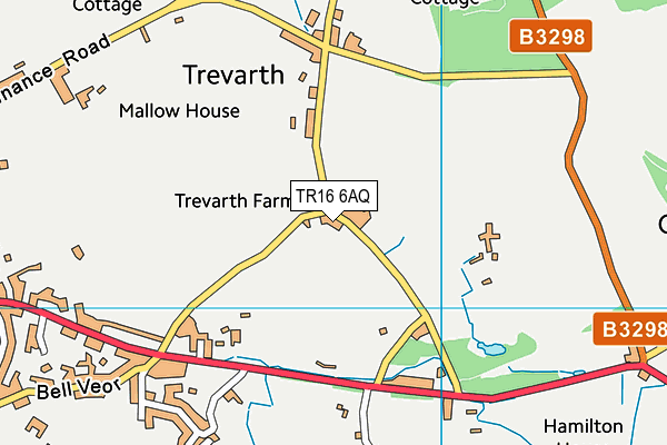 TR16 6AQ map - OS VectorMap District (Ordnance Survey) TR16 6AQ map - OS VectorMap District (Ordnance Survey)