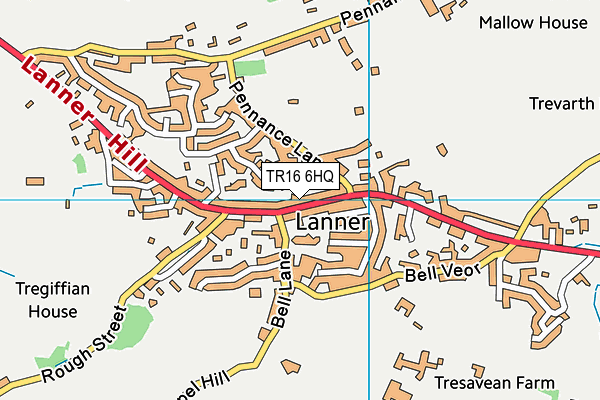 TR16 6HQ map - OS VectorMap District (Ordnance Survey) TR16 6HQ map - OS VectorMap District (Ordnance Survey)