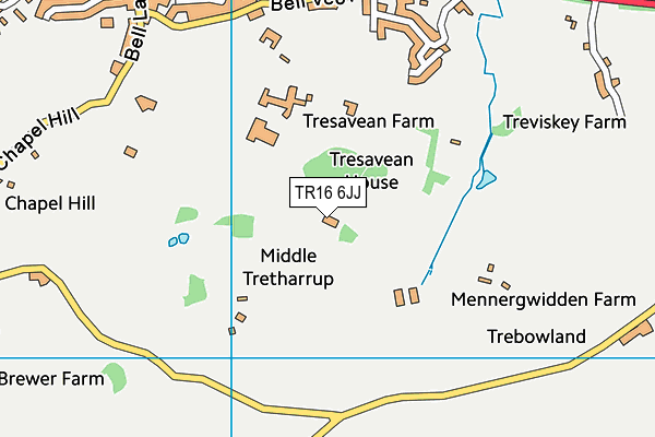 TR16 6JJ map - OS VectorMap District (Ordnance Survey) TR16 6JJ map - OS VectorMap District (Ordnance Survey)