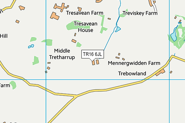 TR16 6JL map - OS VectorMap District (Ordnance Survey) TR16 6JL map - OS VectorMap District (Ordnance Survey)