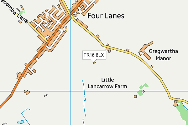 TR16 6LX map - OS VectorMap District (Ordnance Survey) TR16 6LX map - OS VectorMap District (Ordnance Survey)