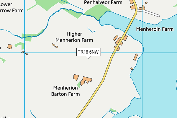 TR16 6NW map - OS VectorMap District (Ordnance Survey) TR16 6NW map - OS VectorMap District (Ordnance Survey)